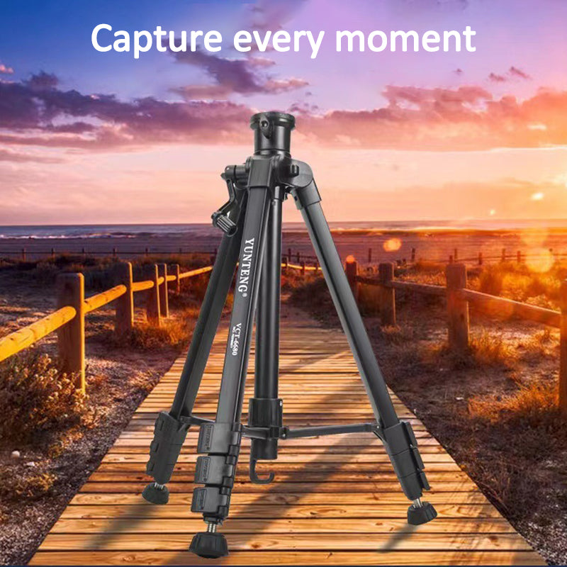 YUNTENG VCT-6680 Telescopic 152CM Camera Mount Phone Tripod Stand Travel Tripod Mobile Phone Holder with 1/4'' Screw Adapter YUNTENG VCT-6680 Telescopic 152CM Camera Mount Phone Tripod Stand Travel Tripod Mobile Phone Holder with 1/4'' Screw Adapter